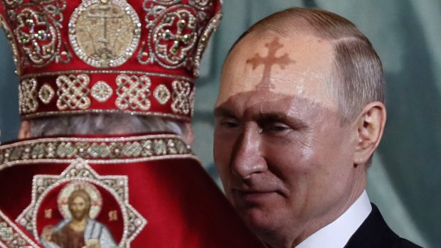 Moskevský patriarcha Kirill a ruský prezident Vladimir Putin