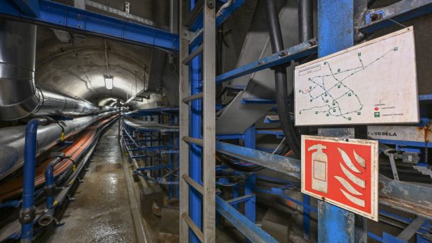 Jeden z existujících kolektorů pod centrem města Brna