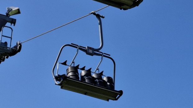 Zátěžový test a kontrola brzd lanovky na Javorníku u Liberce