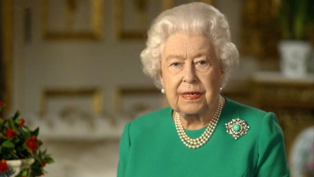 Alžběta II.; The UK&#039;s Queen Elizabeth addresses the nation over the coronavirus crisis