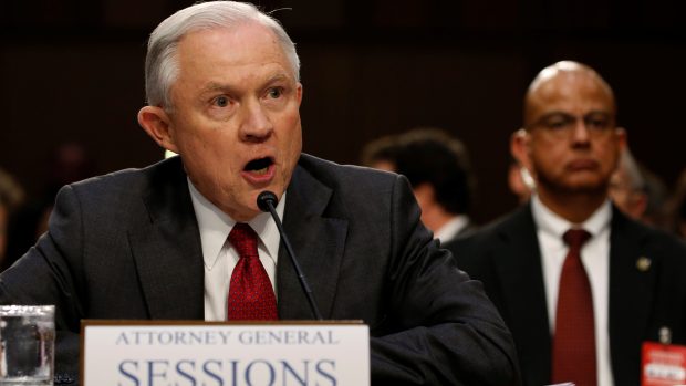 Americký ministr spravedlnosti Jeff Sessions.
