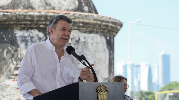 Kolumbijský prezident Juan Manuel Santos