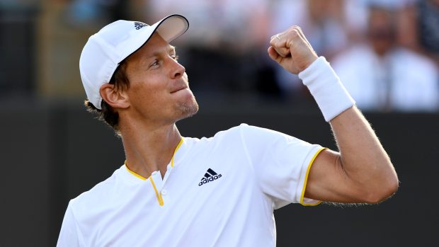 Tomáš Berdych po vítězství nad Dominicem Thiemem