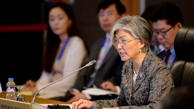 Jihokorejská ministryně zahraničí Kang Kjong-wha