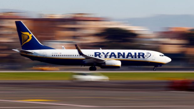 Letadlo společnosti Ryanair