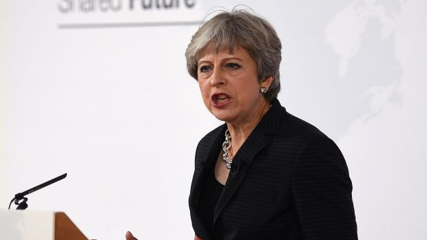 Britská premiérka Theresa Mayová (Konzervativní strana)