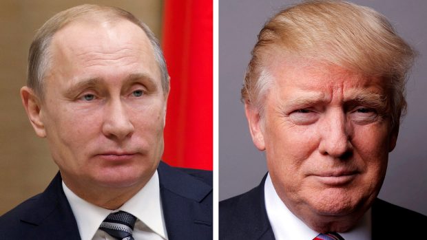 Ruský prezident Vladimir Putin a americký prezdient Donald Trump