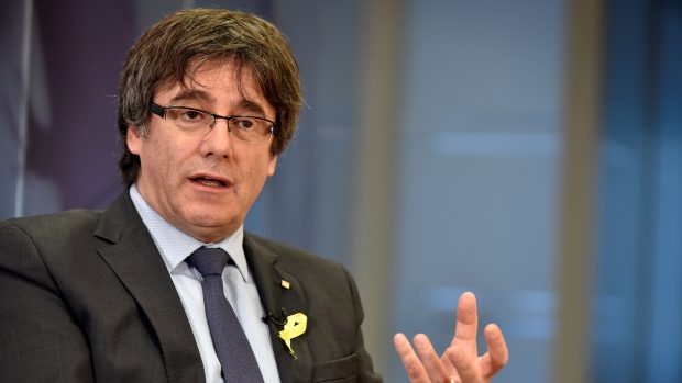 Vůdce katalánských separatistů Carles Puigdemont.