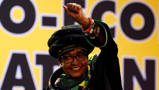 Bývalá manželka jihoafrického prezidenta Nelsona Mandely Winnie Madikizela Mandelová