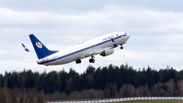 Boeing 737-800 běloruské letecké společnosti Balavia