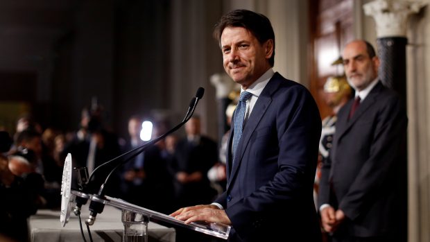 Italský premiér Giuseppe Conte.