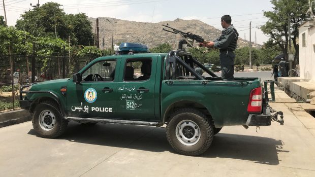 Hlídka afghánské policie.