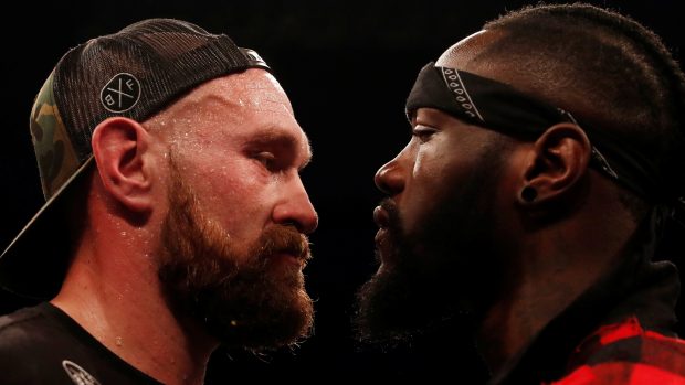 Tyson Fury a Deontay Wilder.