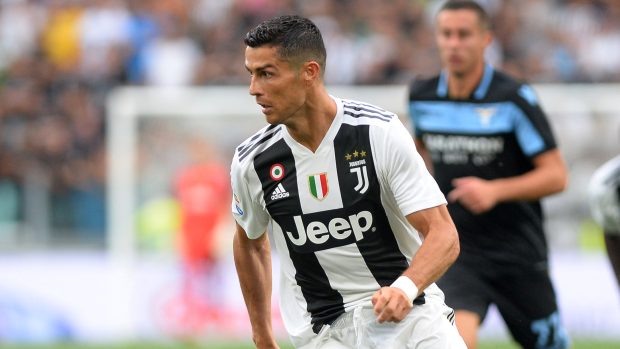 Cristiano Ronaldo v dresu Juventusu.