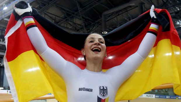 Kristina Vogelová na mistrovství světa v roce 2017.