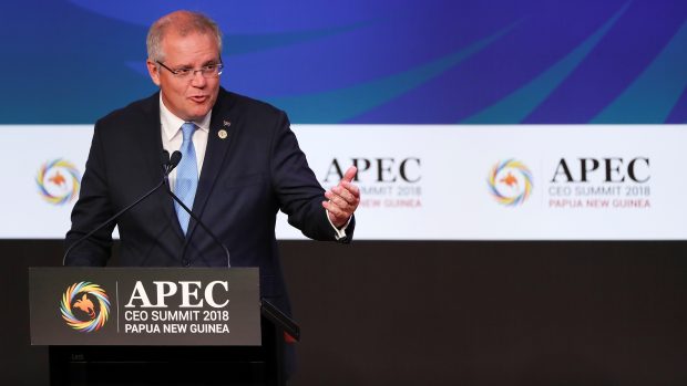 Australský premiér Scott Morrison