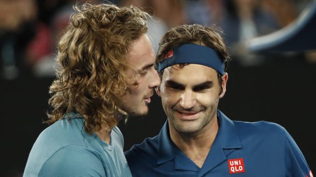 Rogera Federera vyřadil Řek  Stefanos Tsitsipas