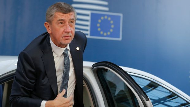 Andrej Babiš při příjezdu do Bruselu na summit evropských lídrů.