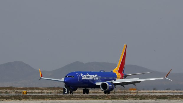 Boeing 737 MAX 8 americké letecké společnosti Southwest Airlines