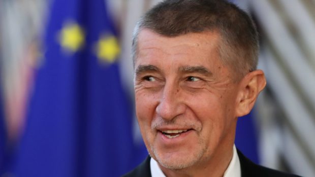 Andrej Babiš na summitu lídrů Evropské unie.