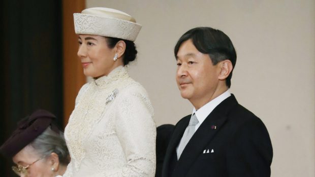 Nastupující císař Naruhito se svojí ženou Masako.