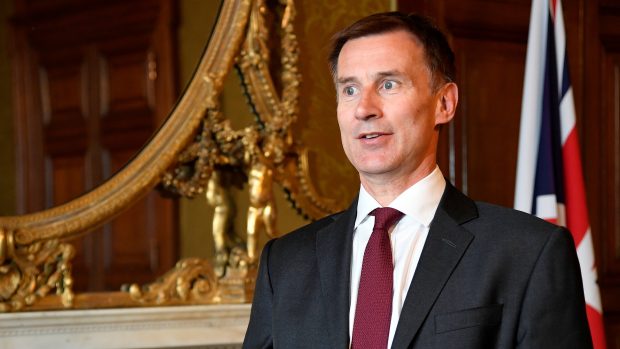 Britský ministr zahraničních věcí Jeremy Hunt