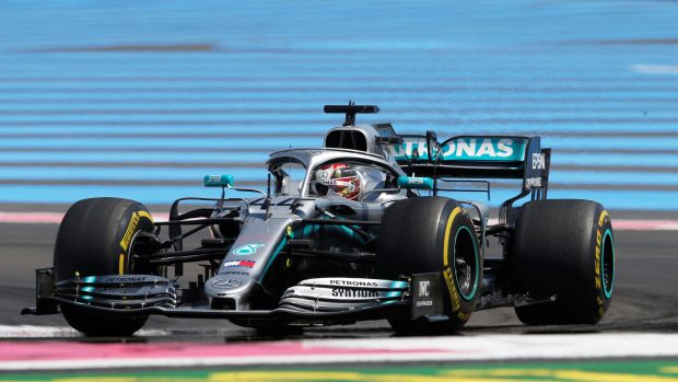 Lewis Hamilton v Mercedesu ve Velké ceně Francie