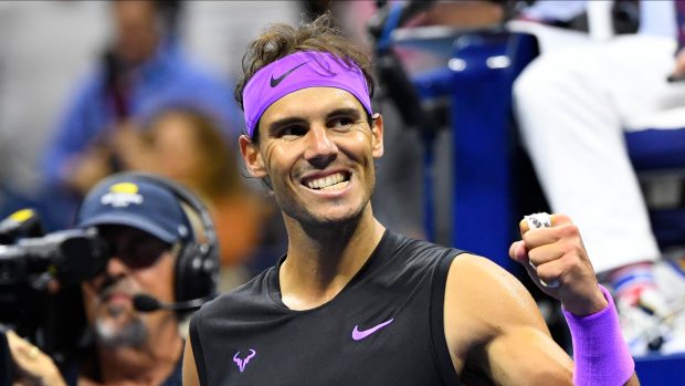 Rafael Nadal po vítězném semifinále.
