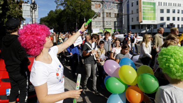 Bratislavou prošel pochod proti interrupcím.