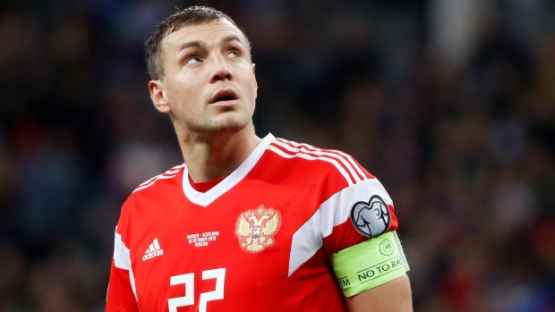 Kapitán ruských fotbalistů Artem Dzyuba