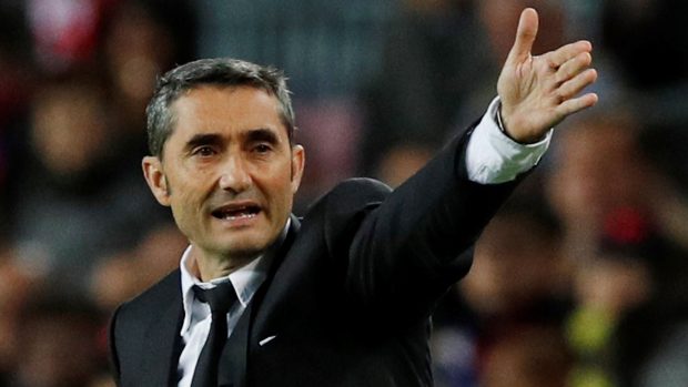 Trenér Barcelony Ernesto Valverde