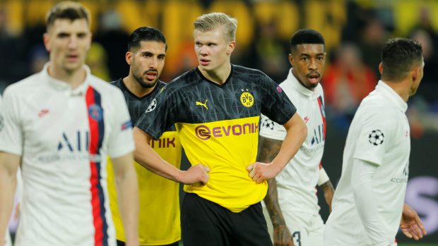 Erling Braut Haaland v dresu Borussie Dortmund