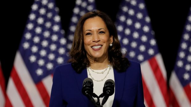 Kandidátka na americkou viceprezidentku Kamala Harrisová