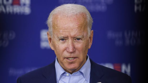 Prezidentský kandidát Demokratické strany Joe Biden