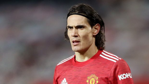 Útočník Manchesteru United Edinson Cavani