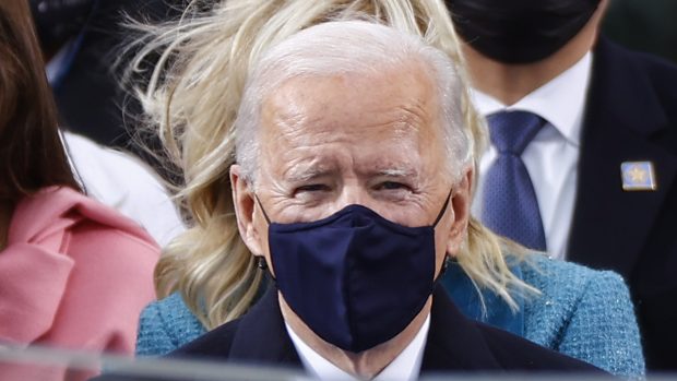 Joe Biden během inaugurace