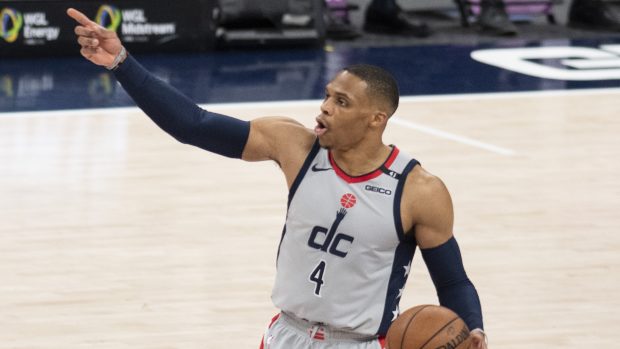 Rozehrávač Washingtonu Russell Westbrook