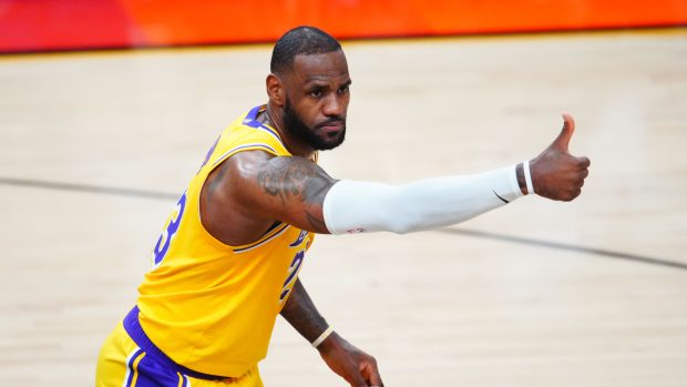 Basktetbalista Los Angeles Lakers LeBron James