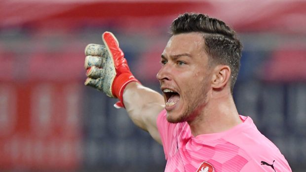 Jiří Pavlenka v utkání proti Itálii