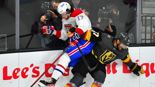 Utkání play-off NHL mezi Vegas a Montrealem