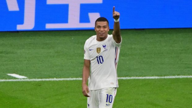 Francouzský útočník Kylian Mbappé.