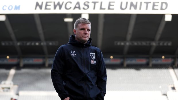 Někdejší kouč Bournemouthu Eddie Howe před utkáním na stadionu Newcastlu