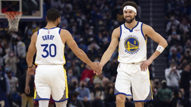 Stephen Curry a Klay Thompson