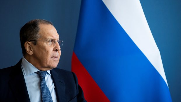 Ruský ministr zahraničí Sergej Lavrov v Ženevě