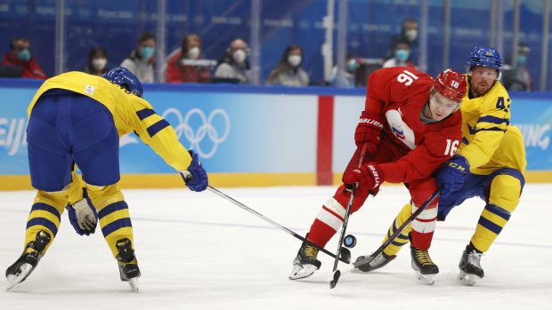 Semifinále olympijského turnaje mezi Ruskem a Švédskem