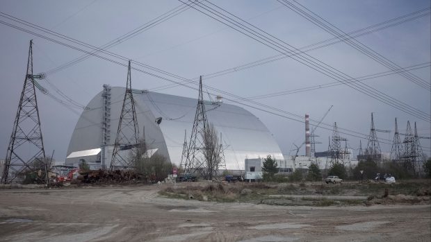 Sarkofág jaderné elektrárny Černobyl