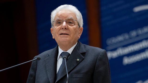 Italský prezident Sergio Mattarella