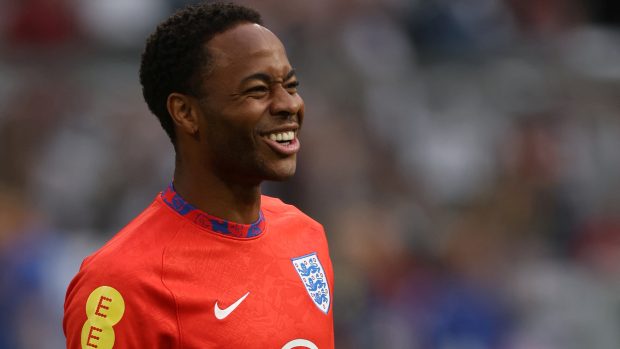 Raheem Sterling v dresu národního týmu Anglie