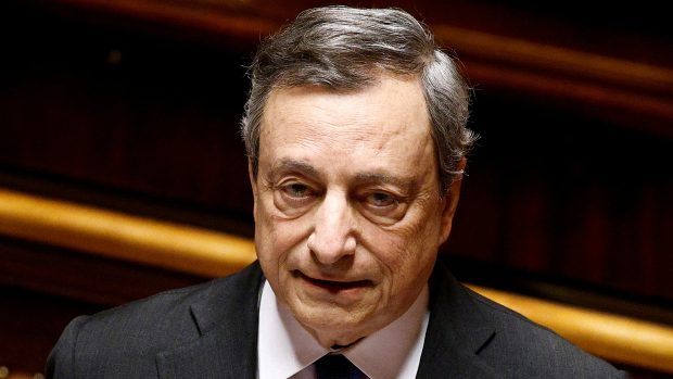 Italský premiér Mario Draghi