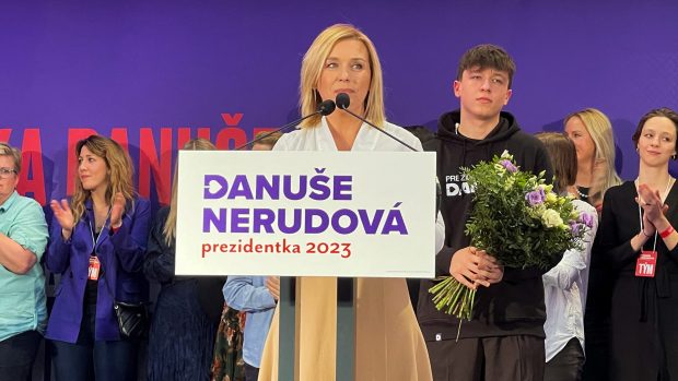 Danuše Nerudová ve volebním štábu